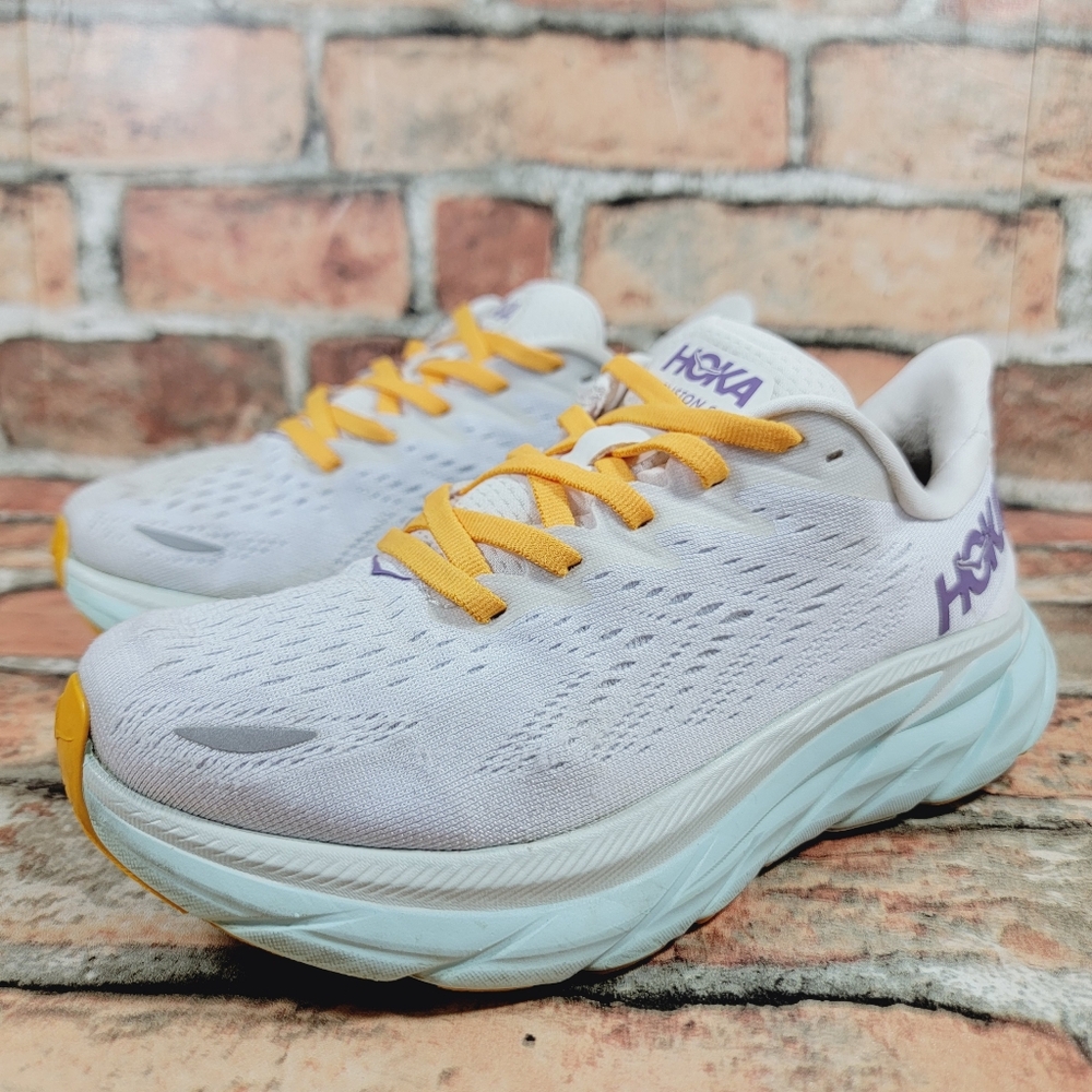 Hoka One One Clifton 8 Lace Up Running Training Sneakers Women's Size 5D